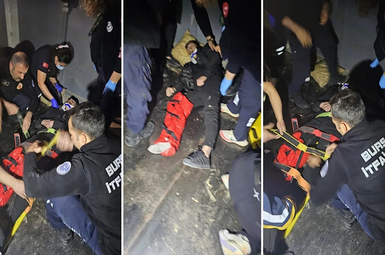 Bursa'da asansör boşluğuna düşen 17 yaşındaki genç ağır yaralandı