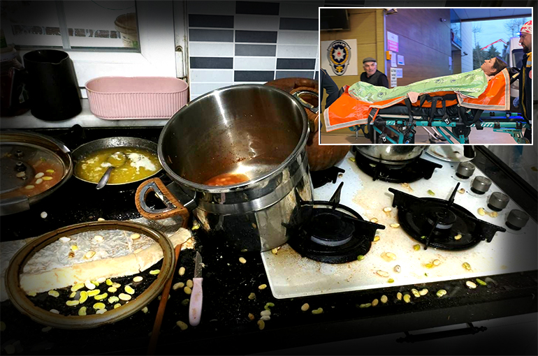 Bursa'da Düdüklü Tencere Faciası: Genç Kadın Hastanelik Oldu