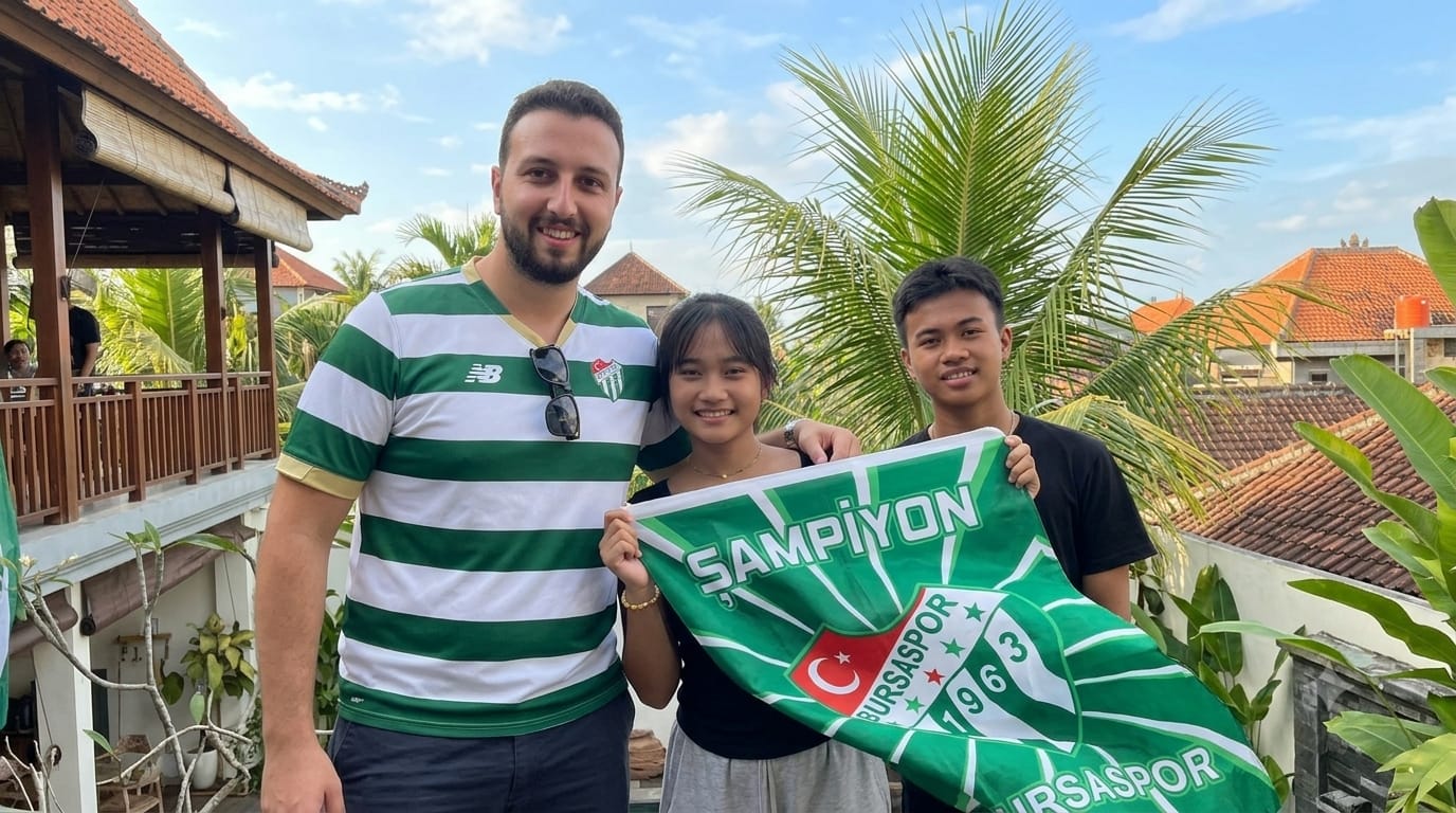 Bursaspor aşkını Bali’ye taşıdı