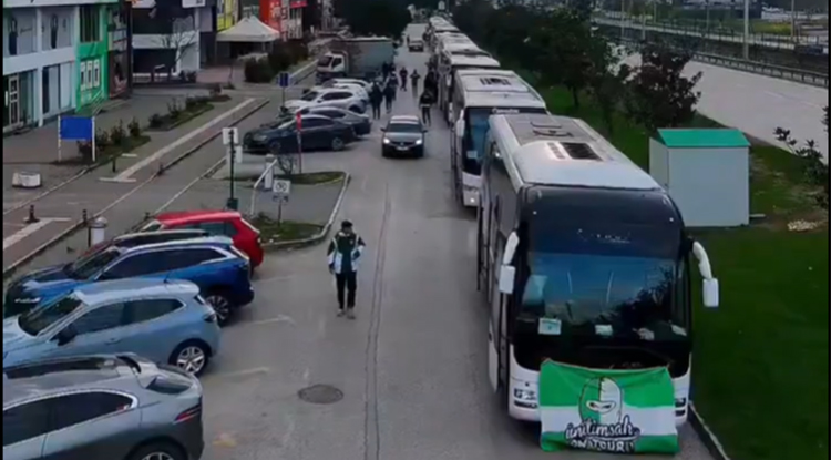Bursaspor taraftarı Eskişehir’e akın etti
