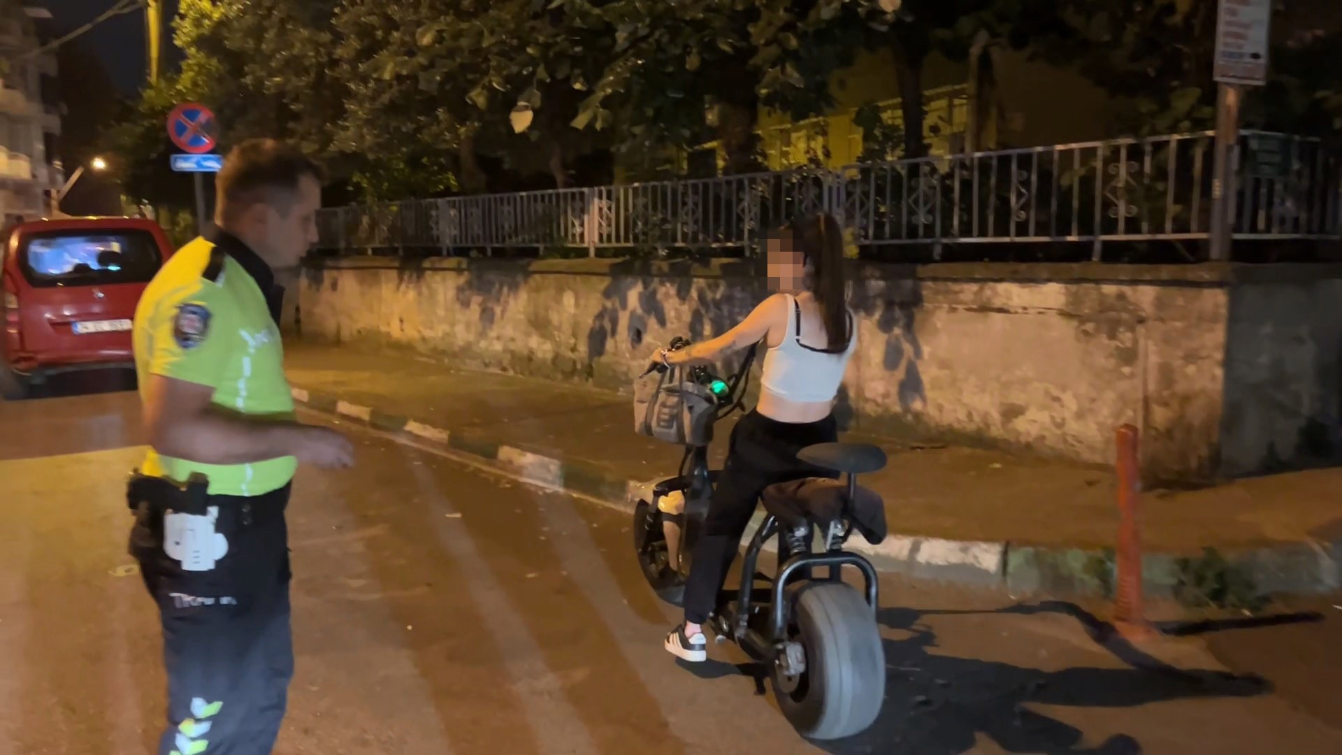 Elektrikli bisiklet sürücüsü alkollü çıktı, "Eve gidiyordum" dedi