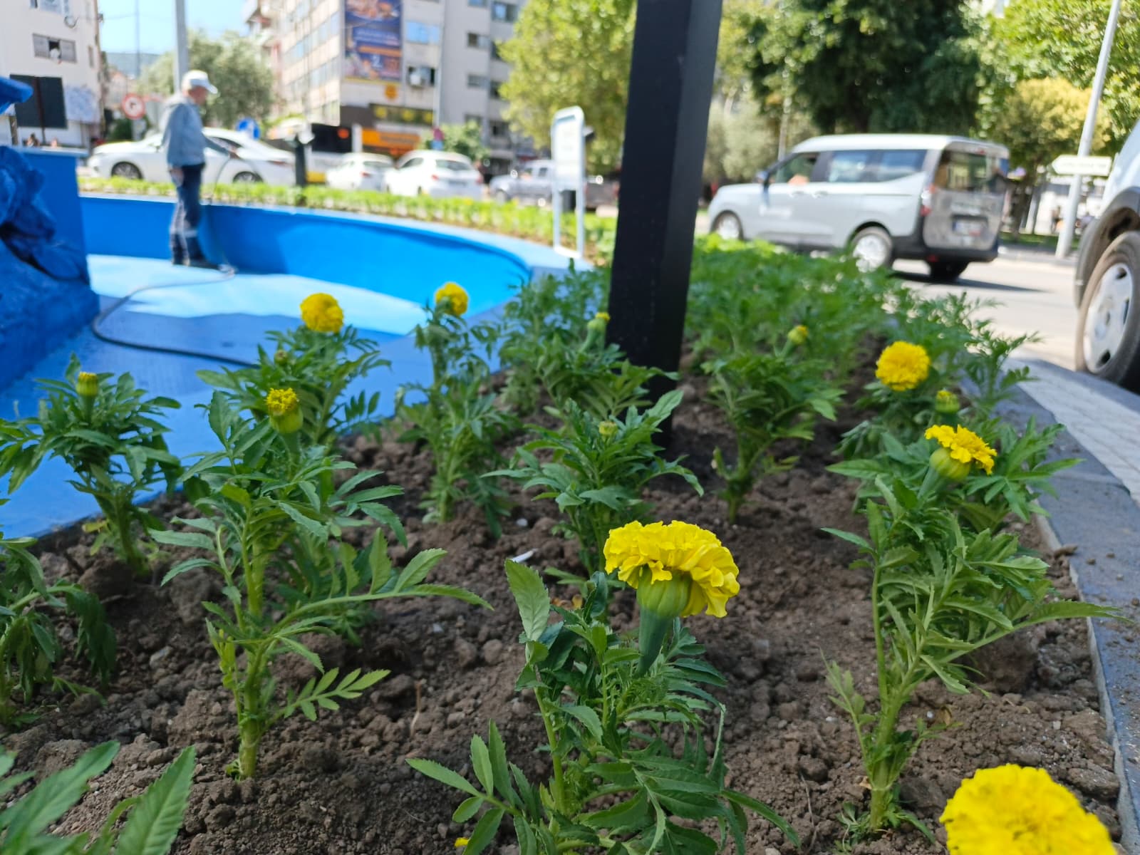 Gemlik’te Saat Kulesi ve Havuz Çevresinde Yenileme Çalışmaları