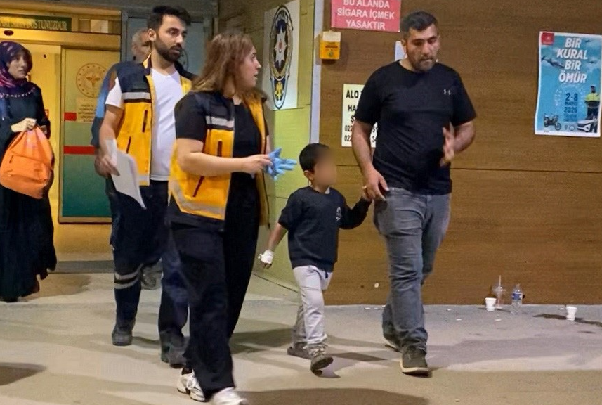 İnegöl'de elektrik akımına kapılan 4 yaşındaki çocuk hastanelik oldu
