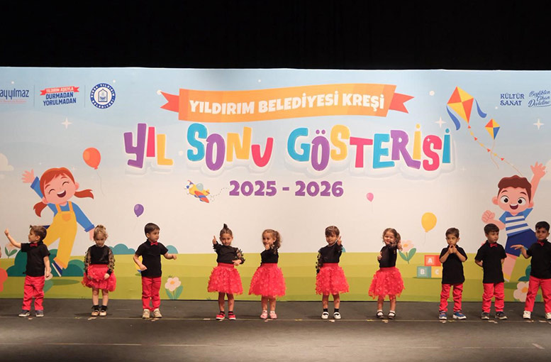 Yıldırım'da miniklerin mezuniyet coşkusu
