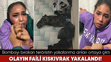 Beyoğlu'nda bombayı bırakan teröristin yakalanma anları ortaya çıktı