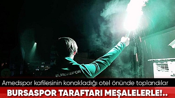 Bursaspor taraftarı, Amedspor kafilesinin konakladığı otel önünde toplandı