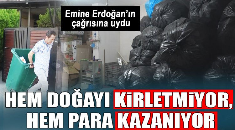 Emine Erdoğan’ın çağrısına uydu 7 yıldır sitenin atıklarını ayrıştırıyor