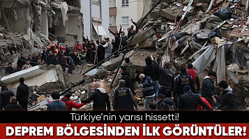 Türkiye’nin yarısı hissetti! Deprem bölgesinden ilk görüntüler!