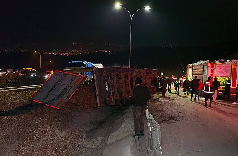 Bursa daki kazada genç sürücü hayatını kaybetti