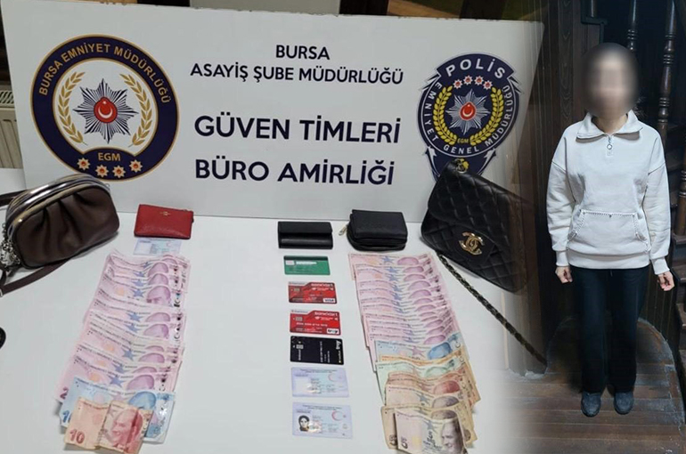 Bebek arabasındaki çantayı çalan şahıs Güven Timlerince yakalandı