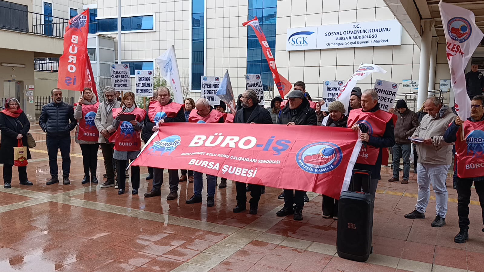Büro-İş’ten Yalova SGK’daki silahlı saldırıya sert tepki
