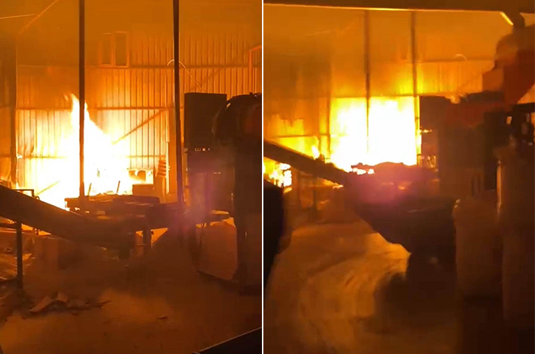 Bursa'da bir palet fabrikasında daha yangın