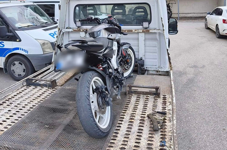 Bursa'da ‘Dur’ ihtarına uymayan motosikletliye 245 bin TL ceza