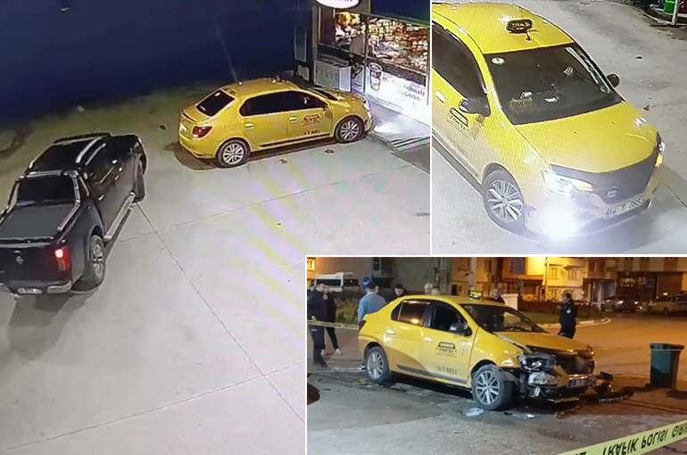 Bursa'da gasp edilen ticari taksi yarım saatlik kovalamacayla durduruldu