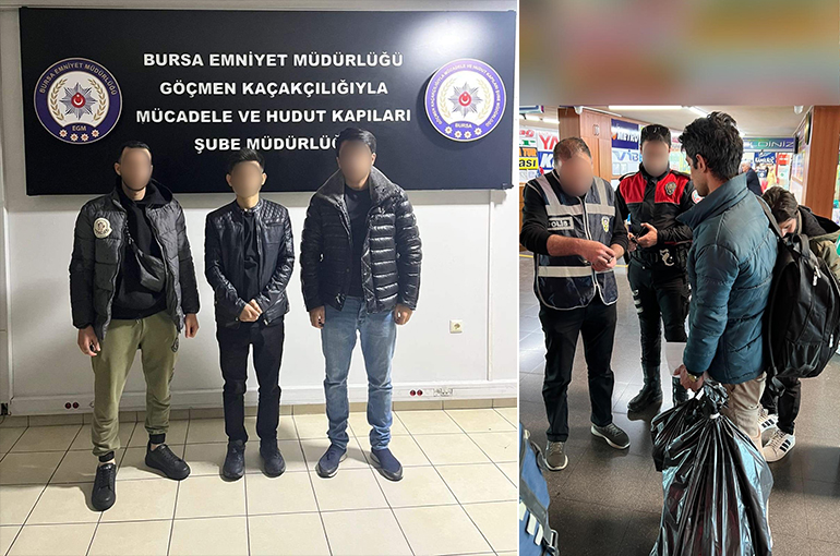 Bursa’da göçmen kaçakçılığına yönelik operasyon: 27 yabancı uyruklu şahıs yakalandı