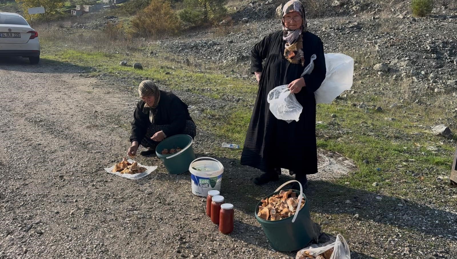 Bursa'da iki yaşlı kadın gençlere taş çıkartıyor