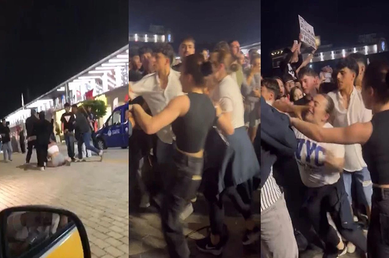 Bursa’da konser alanında tekmeli yumruklu kavga