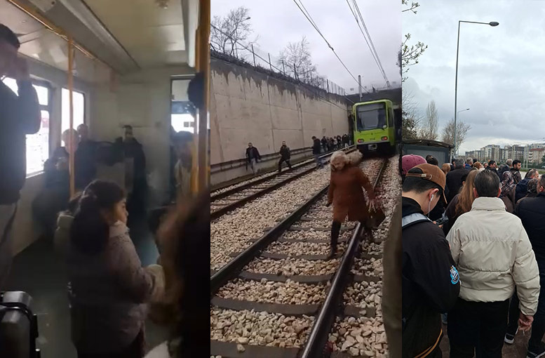 Bursa'da metro seferleri durdu