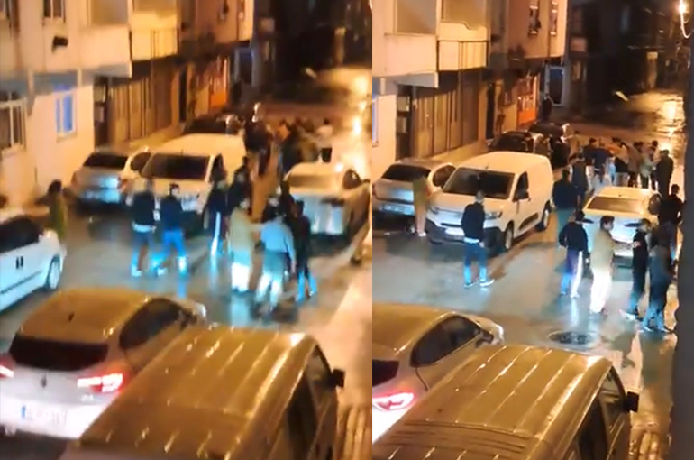 Bursa’da sokak ortasında meydan muharebesi gibi kavga