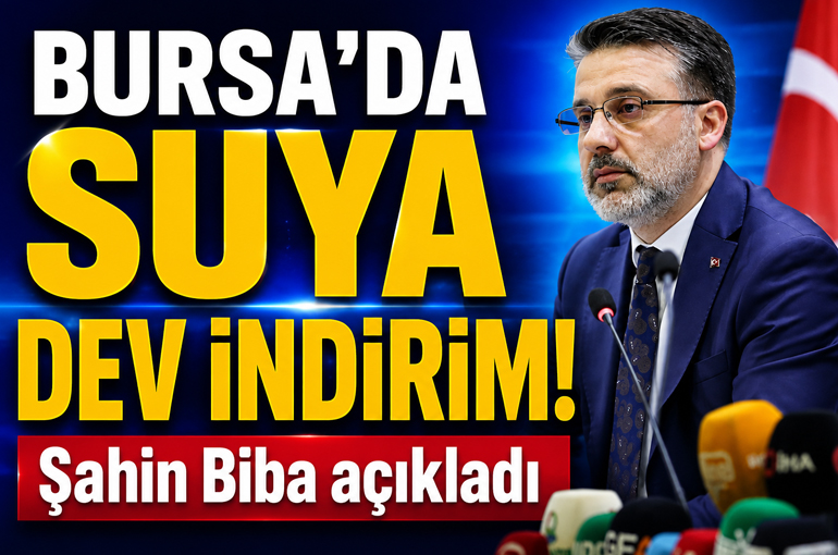 Bursa’da su faturalarına dev indirim!