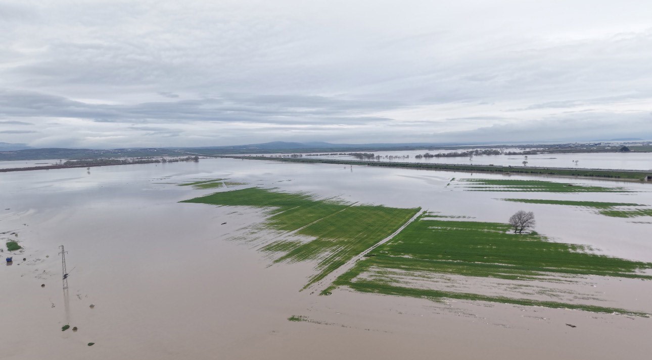 Bursa'da tarım arazileri sular altında kaldı