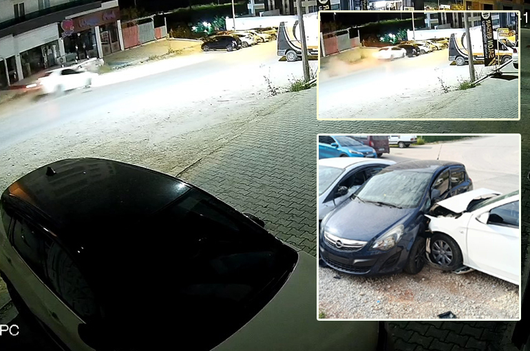 Bursa’da uyku faciası: Sürücü park halindeki 4 araca çarptı!
