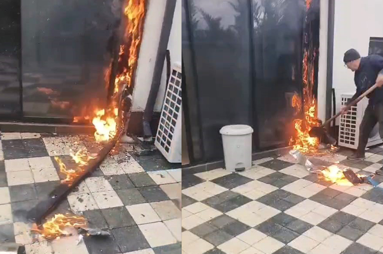 Bursa'da yazlık evde çıkan yangın paniğe neden oldu