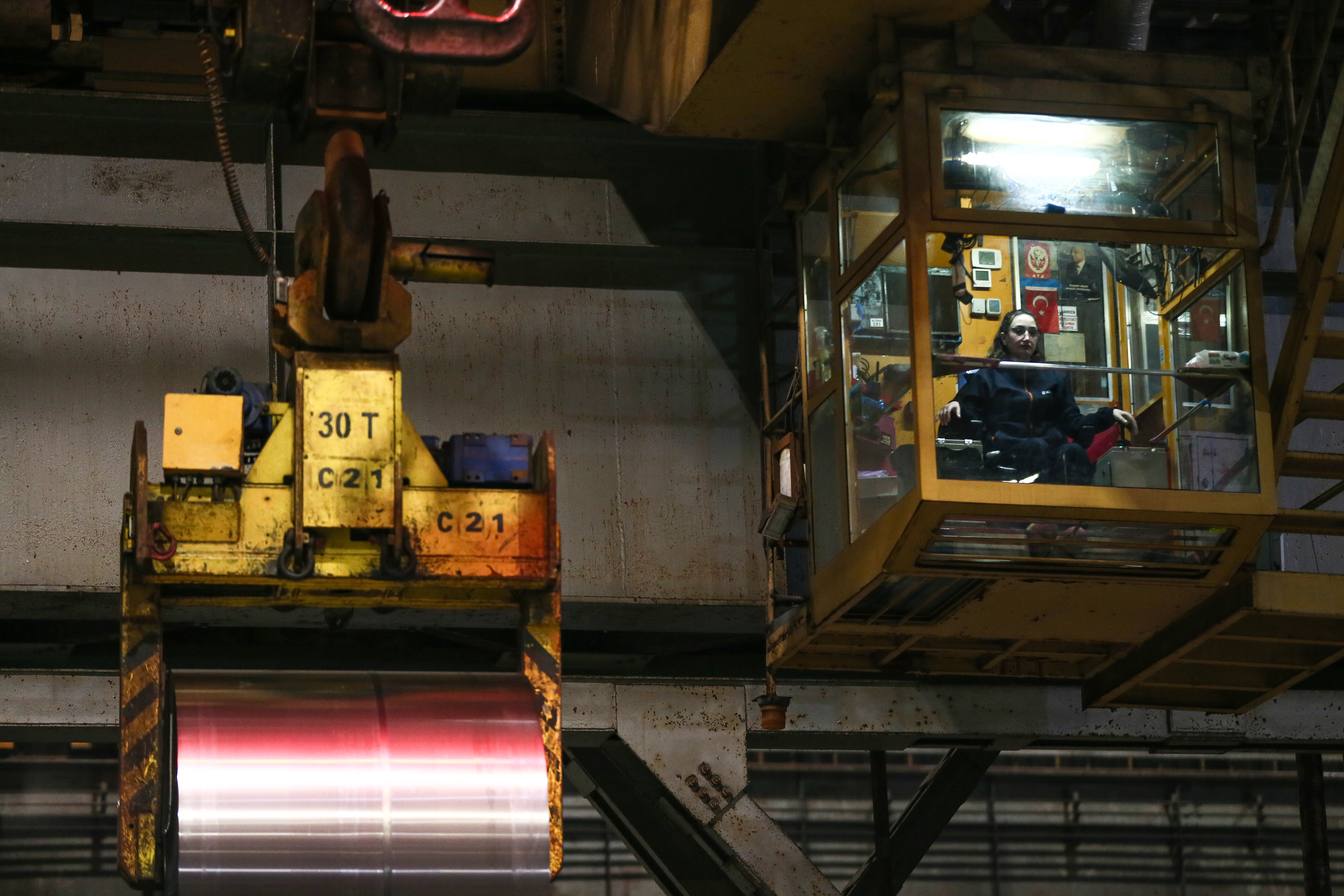 Bursa'daki çelik fabrikasında üretimin yüzde 80'i ihraç ediliyor