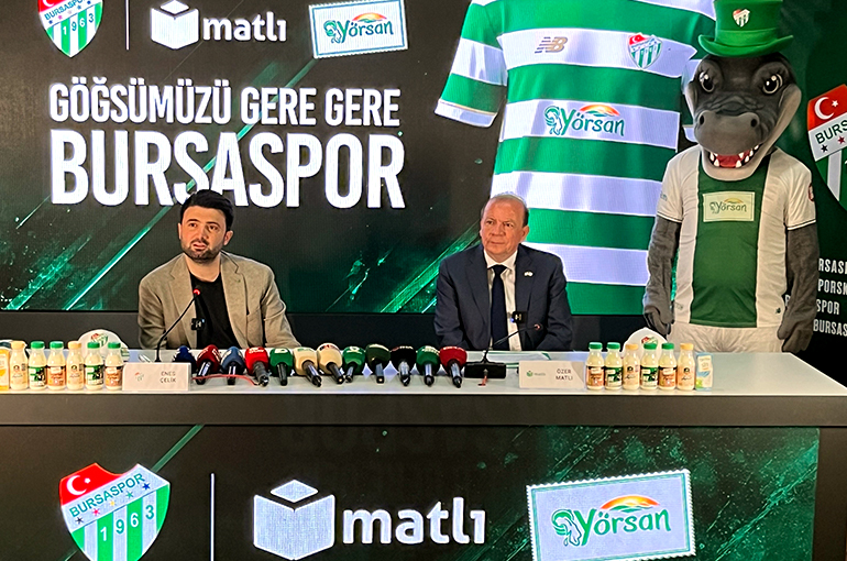 Bursaspor'dan Yıllık 70 Milyon Liralık Göğüs Sponsorluğu Anlaşması
