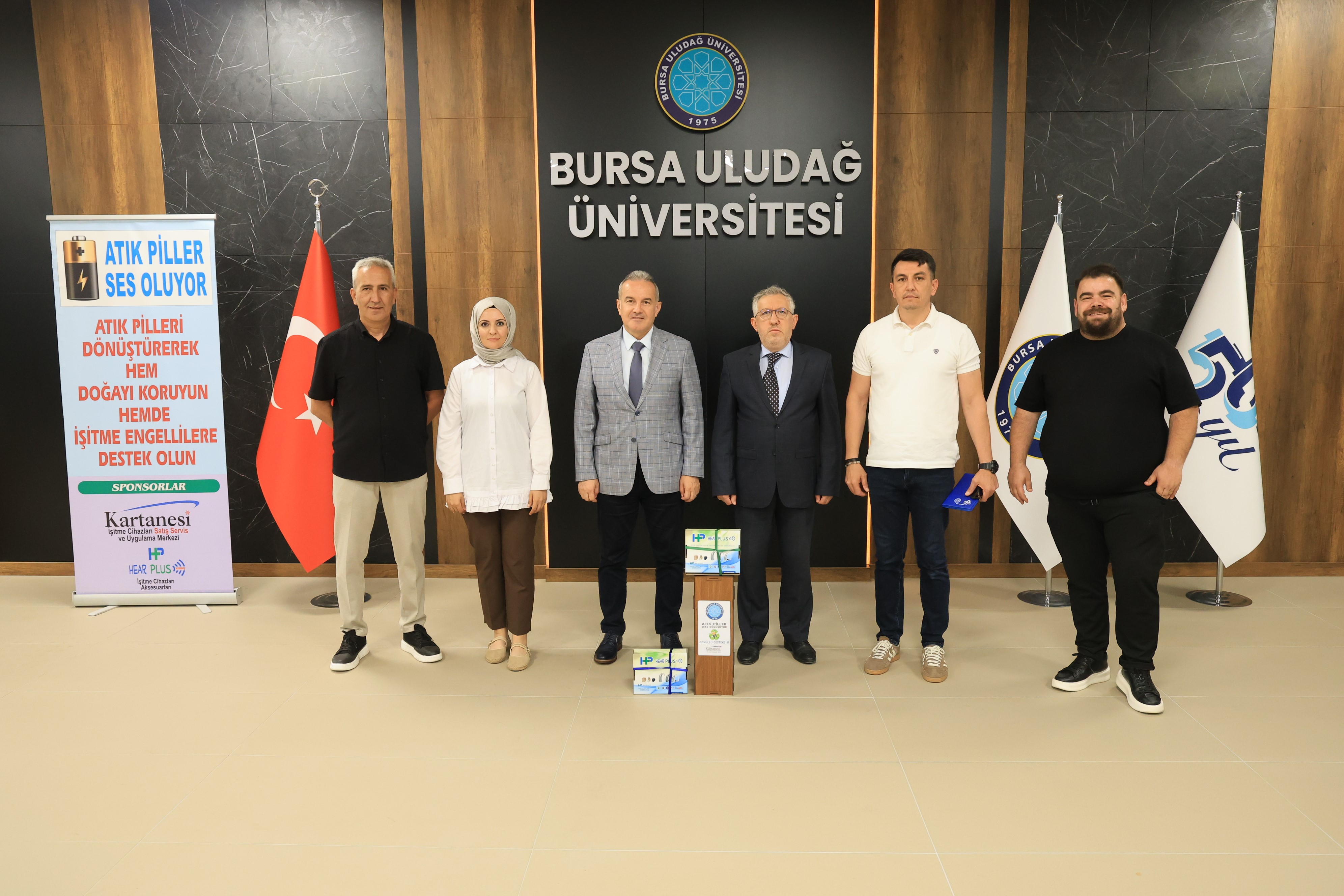 BUÜ'de "Atık piller işitme engellilere ses oluyor"