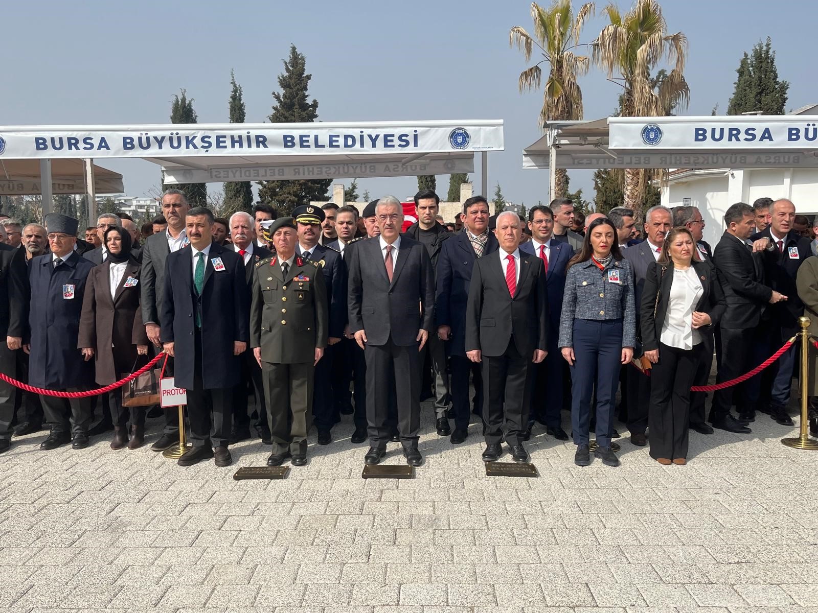 Çanakkale Zaferi'nin 111'inci yıl dönümünde Bursa şehitlerini unutmadı