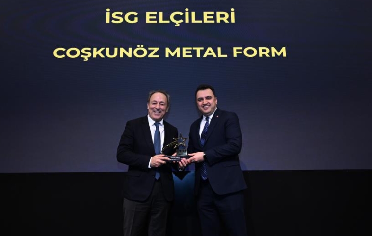 Coşkunöz Metal Form, İSG Elçileri Kategorisinde ödül aldı