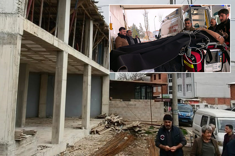 Elektrik akımına kapılan işçi 2'nci kattan düştü