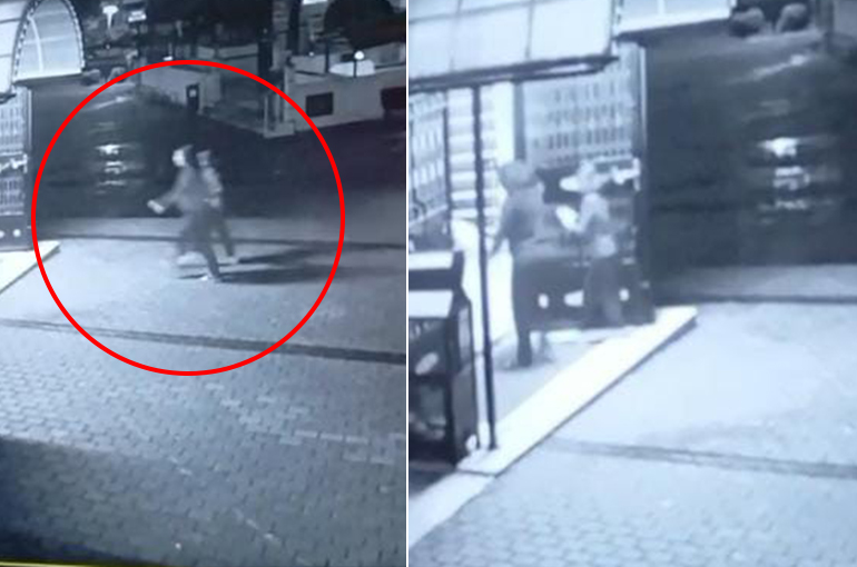 Eşi tarafından darp edilen kadın çocuğu ile birlikte camiye böyle sığındı