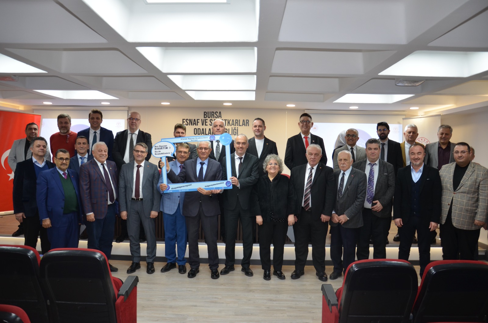 Esnaf ve Sanatkarlar Odaları Başkanlarına tütünle mücadele eğitimi