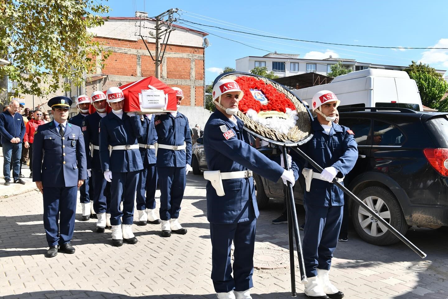 Gaziler derneği başkanına son görev
