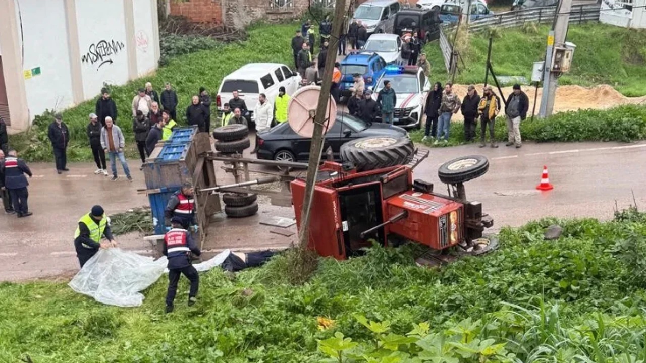 Gemlik Belediyesi'ne ait traktör kaza yaptı: 1 ölü