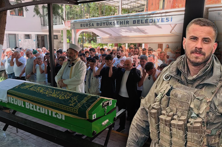 Genç uzman çavuş, gözyaşlarıyla son yolculuğuna uğurladı