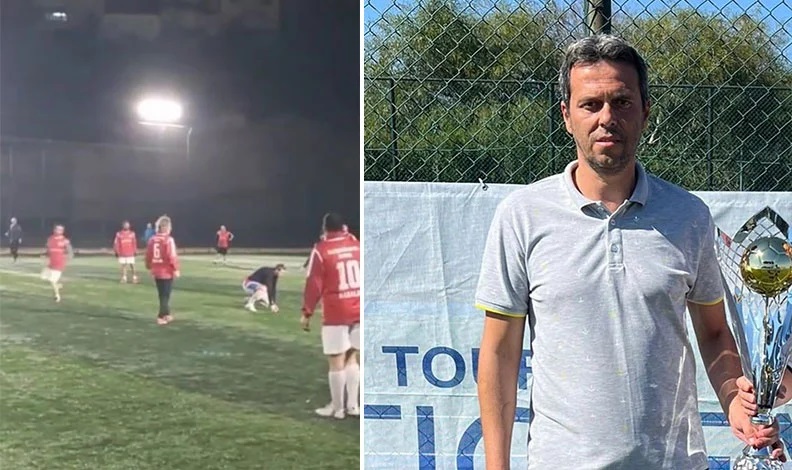 Halı sahada kalp krizi geçiren eski futbolcunun o anları ortaya çıktı