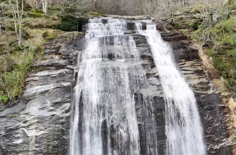 Kar suları Suuçtu Şelalesini coşturdu