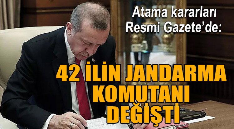 Atama kararları Resmi Gazete’de