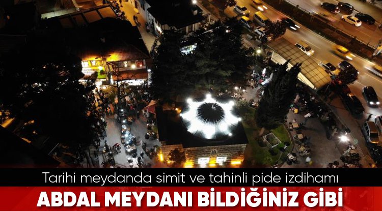 Bursa'da sahur tahinli pideyle bir başka güzel