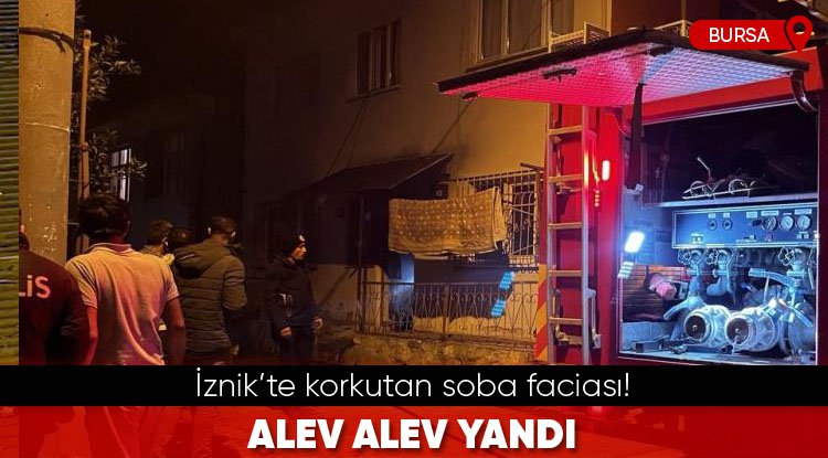 Bursa'nın İznik ilçesinde korkutan yangın!