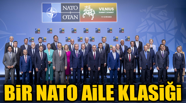 Cumhurbaşkanı, NATO Zirvesi’nde aile fotoğrafı çekimine katıldı