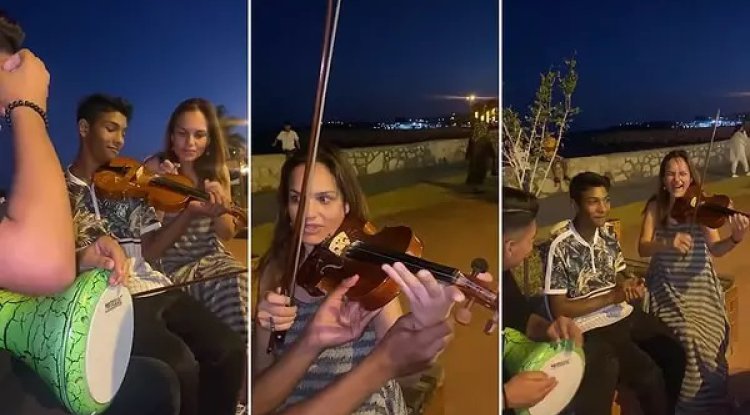 Keman sanatçısı Canan Anderson, sokak müzisyenlerini trolledi