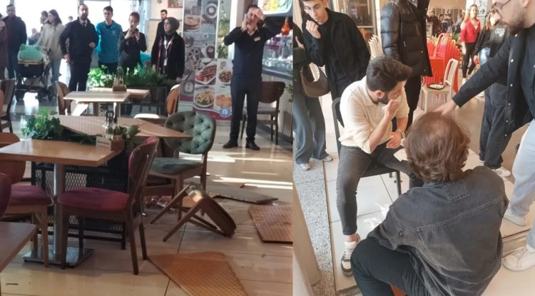 Korupark AVM'de tavan çöktü, yemek yiyenler ölümden döndü