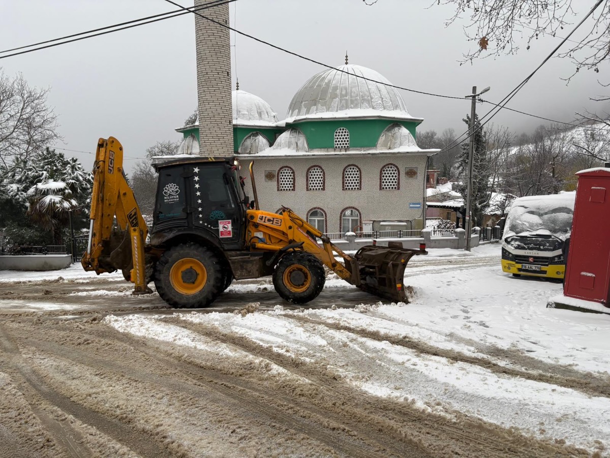 Nilüfer’de kar mesaisi