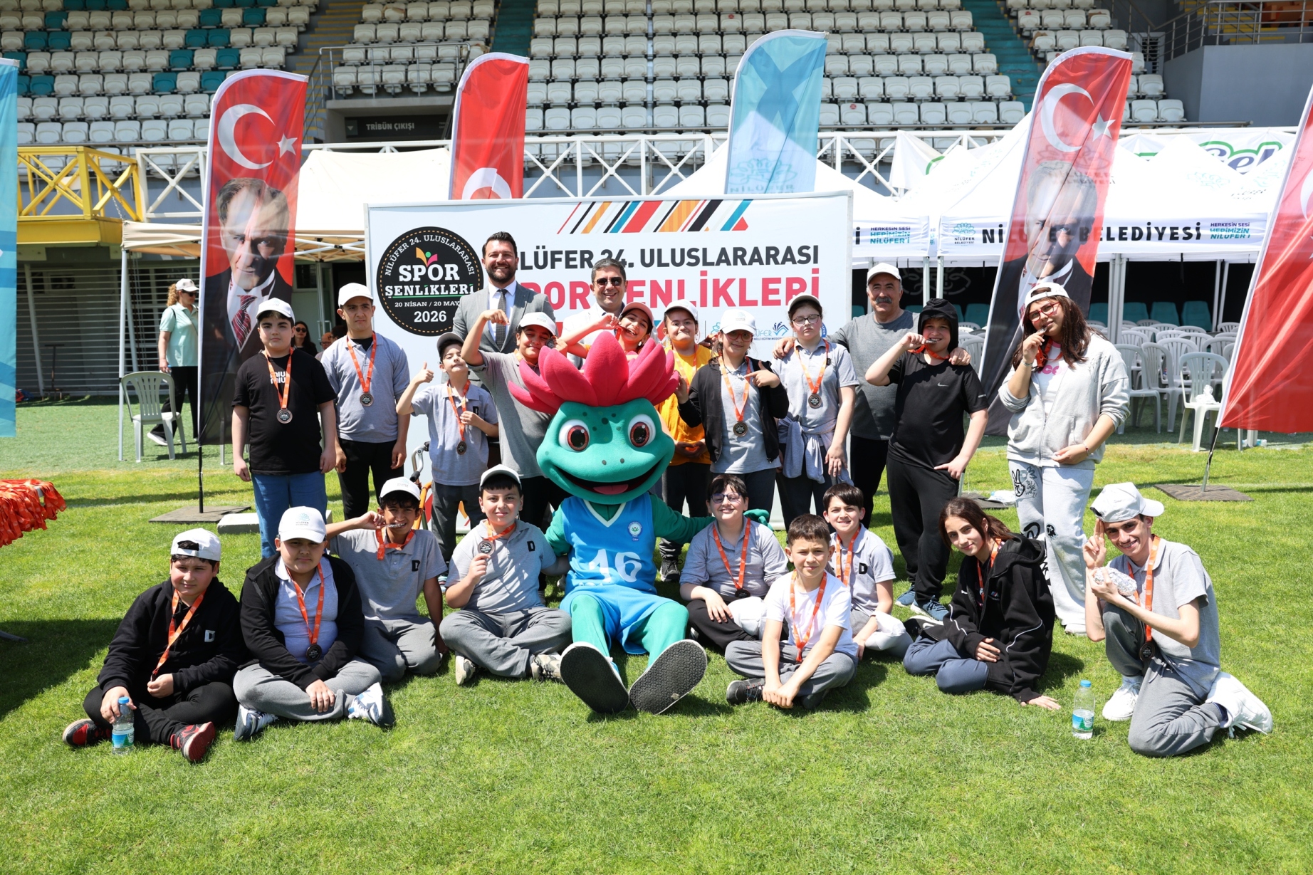 Nilüfer'de özel çocukların spor coşkusu