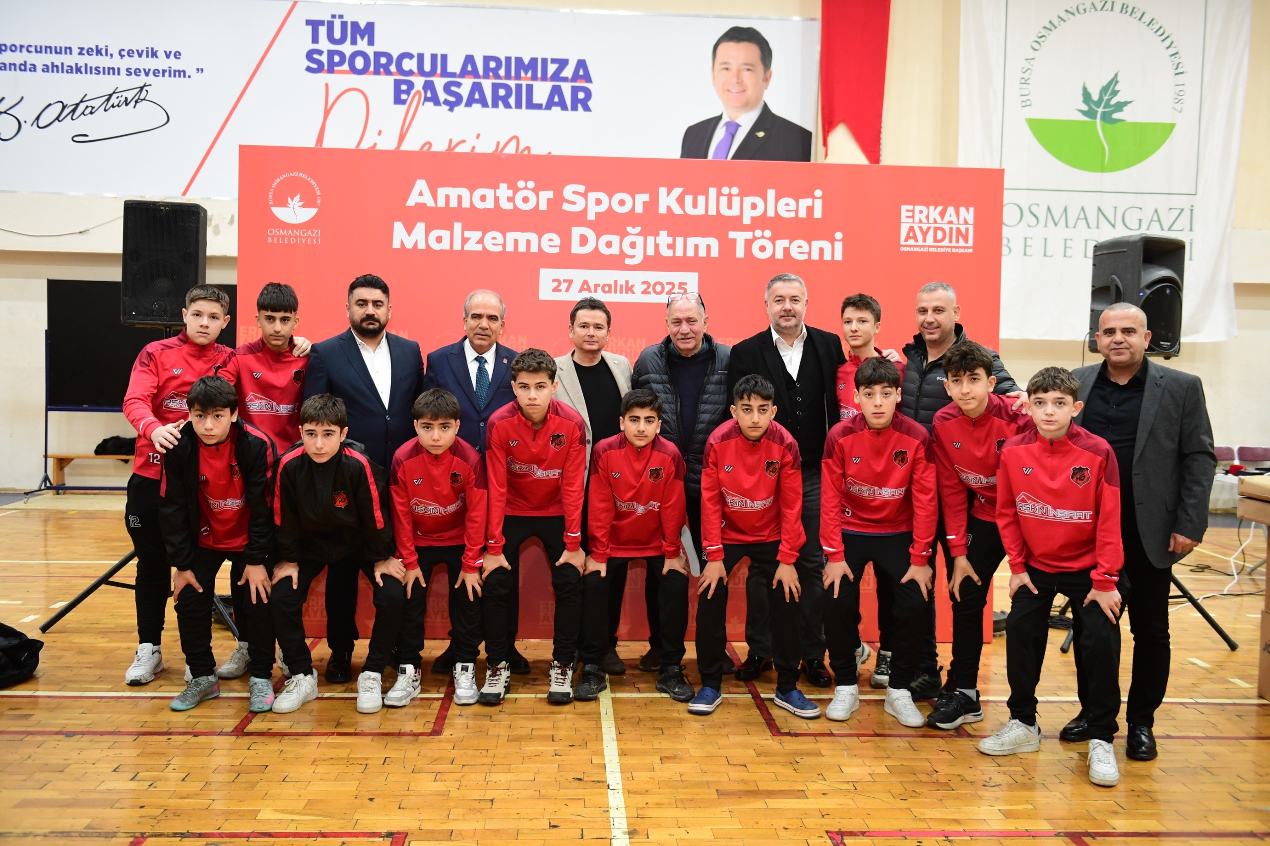 Osmangazi Belediyesi’nden amatör spor kulüplerine malzeme desteği