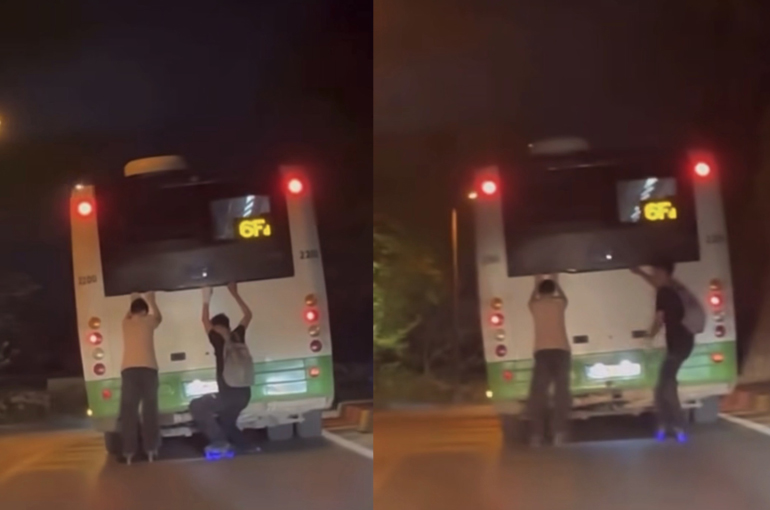 Patenli gençlerin tehlikeli yolculuğu kamerada